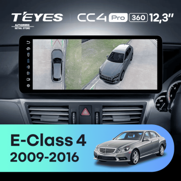 Штатная магнитола Teyes CC4 Pro 12.3" 360 8/128 Mercedes-Benz E-Class 4 W212 S207 A207 S212 C207 (NTG 4.0) (2009-2016) Правый руль Universal