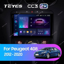 Штатная магнитола Teyes CC3 2K 360 6/128 Peugeot 408 1 T7 (2012-2020)