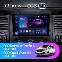 Штатная магнитола Teyes CC3 2K 360 6/128 Renault Trafic 3 (2014-2021)