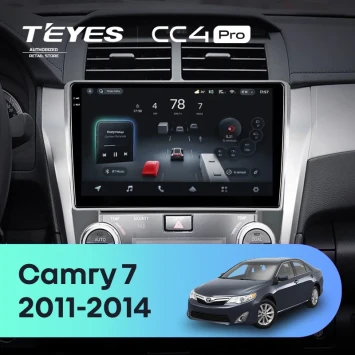 Штатная магнитола Teyes CC4 Pro 12/256 Toyota Camry 7 XV 50 55 (2011-2014) (черно-серая) F1