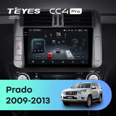 Штатная магнитола Teyes CC4 Pro 8/128 Toyota Land Cruiser Prado 150 (2009-2013) F2 Тип-A