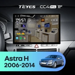 Штатная магнитола Teyes CC4 Pro 12/256 Opel Astra H (2006-2014) F1 (11")