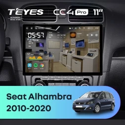 Штатная магнитола Teyes CC4 Pro 12/256 Seat Alhambra (2010-2020) (11")