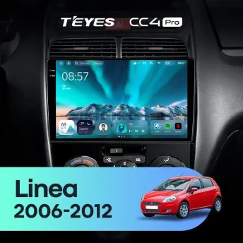 Штатная магнитола Teyes CC4 Pro 8/128 Fiat Linea (2006-2012)
