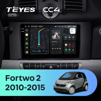 Штатная магнитола Teyes CC4 6/64 Mercedes-Benz Smart Fortwo 2 (2010-2015) F1