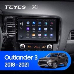 Штатная магнитола Teyes X1 4G 2/32 Mitsubishi Outlander 3 (2018-2021)