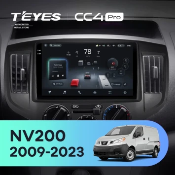 Штатная магнитола Teyes CC4 Pro 8/128 Nissan NV200 M20 (2009-2023) F2