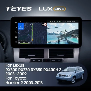 Штатная магнитола Teyes LUX ONE 6/128 Toyota Harrier XU30 (2003-2013) Тип-A