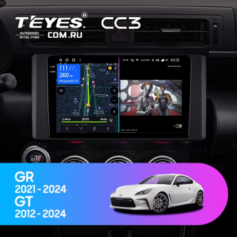 Штатная магнитола Teyes CC3 4/32 Toyota GR 86 ZN8 GT 86 ZN6 (2012-2024)