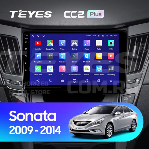 Штатная магнитола Teyes CC2 Plus 4/32 Hyundai Sonata 6 YF (2009-2014) Тип-A — 