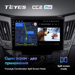 Штатная магнитола Teyes CC2 Plus 4/32 Hyundai Sonata 6 YF (2009-2014) Тип-A