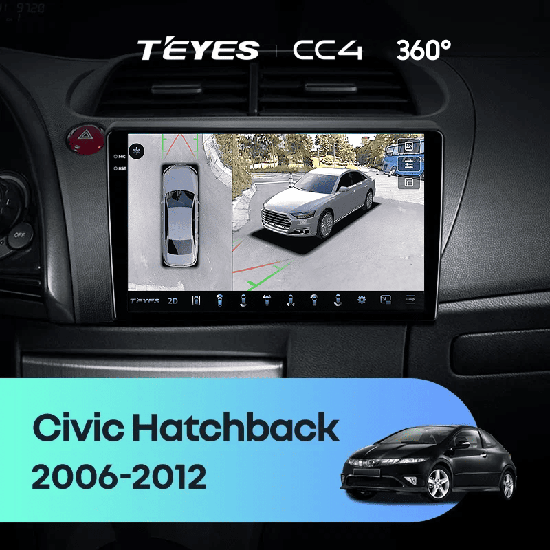 Штатная магнитола Teyes CC4 360 8/128 Honda Civic Hatchback (2006-2012)