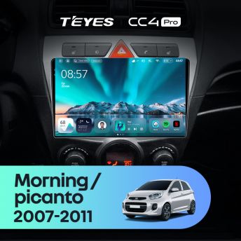 Штатная магнитола Teyes CC4 Pro 8/128 Kia picanto (2007-2011)