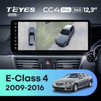 Штатная магнитола Teyes CC4 Pro 12.3" 360 8/128 Mercedes-Benz E-Class 4 W212 S207 A207 S212 C207 (NTG 4.5) (2009-2016) Правый руль Universal