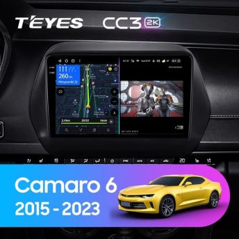 Штатная магнитола Teyes CC3 2K 360 6/128 Chevrolet Camaro 6 (2015-2023)