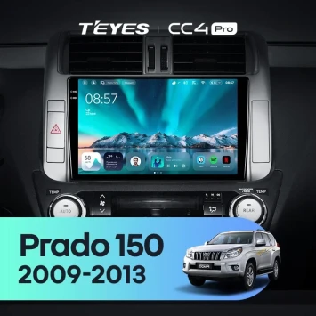 Штатная магнитола Teyes CC4 Pro 12/256 Toyota Land Cruiser Prado 150 (2009-2013) F1 Тип-C