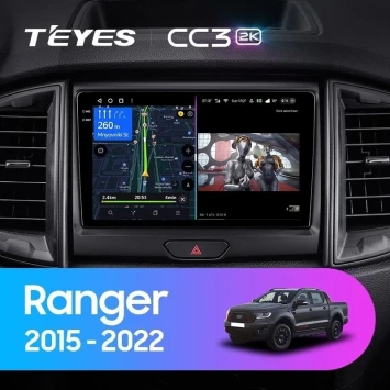 Штатная магнитола Teyes CC3 2K 360 6/128 Ford Ranger P703 (2015-2022) Тип-C