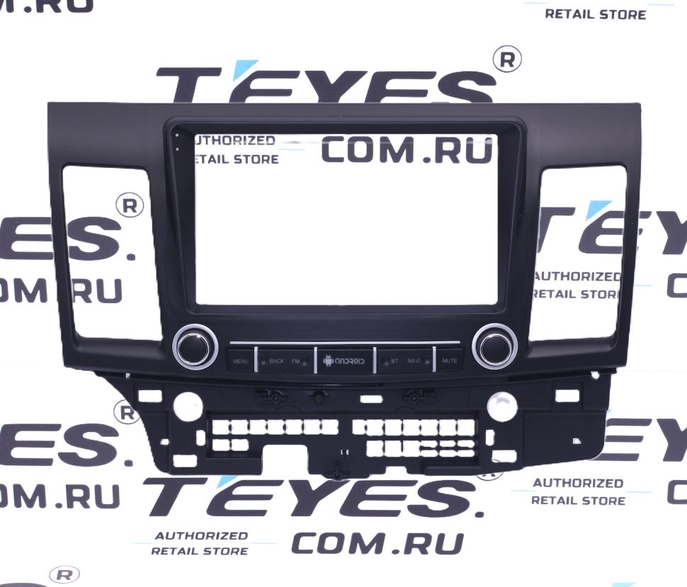 Переходная рамка Mitsubishi Lancer 10 CY (2007-2017) (F3 - с кнопками) (9&quot;)