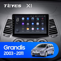 Штатная магнитола Teyes X1 4G 2/32 Mitsubishi Grandis 1 (2003-2010) F1