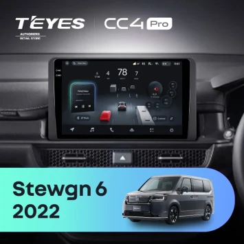 Штатная магнитола Teyes CC4 Pro 12/256 Honda Stepwgn 6 2022+ Правый руль
