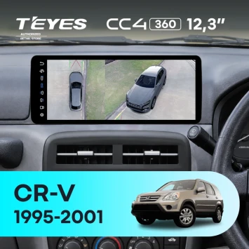 Штатная магнитола Teyes CC4 12.3" 360 6/64 Honda CR-V (1995-2001) Правый руль