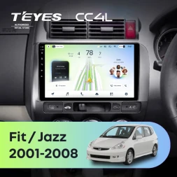 Штатная магнитола Teyes CC4L 6/64 с DTS Honda Jazz GD (2001-2008) Правый руль