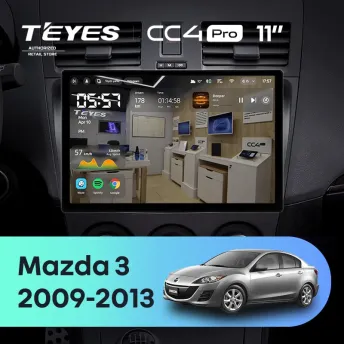 Штатная магнитола Teyes CC4 Pro 8/128 Mazda 3 2 (2009-2013) (11")