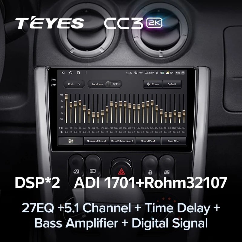 Штатная магнитола Teyes CC3 2K 4/64 Nissan Almera 3 G15 (2012-2019) F2
