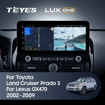 Штатная магнитола Teyes LUX ONE 6/128 Toyota Land Cruiser Prado 120 (2002-2009)