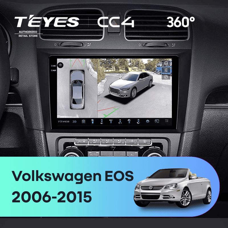 Штатная магнитола Teyes CC4 360 6/64 Volkswagen EOS (2006-2015)