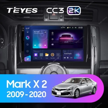 Штатная магнитола Teyes CC3 2K 6/128 Toyota Mark X 2 X130 (2009-2020)