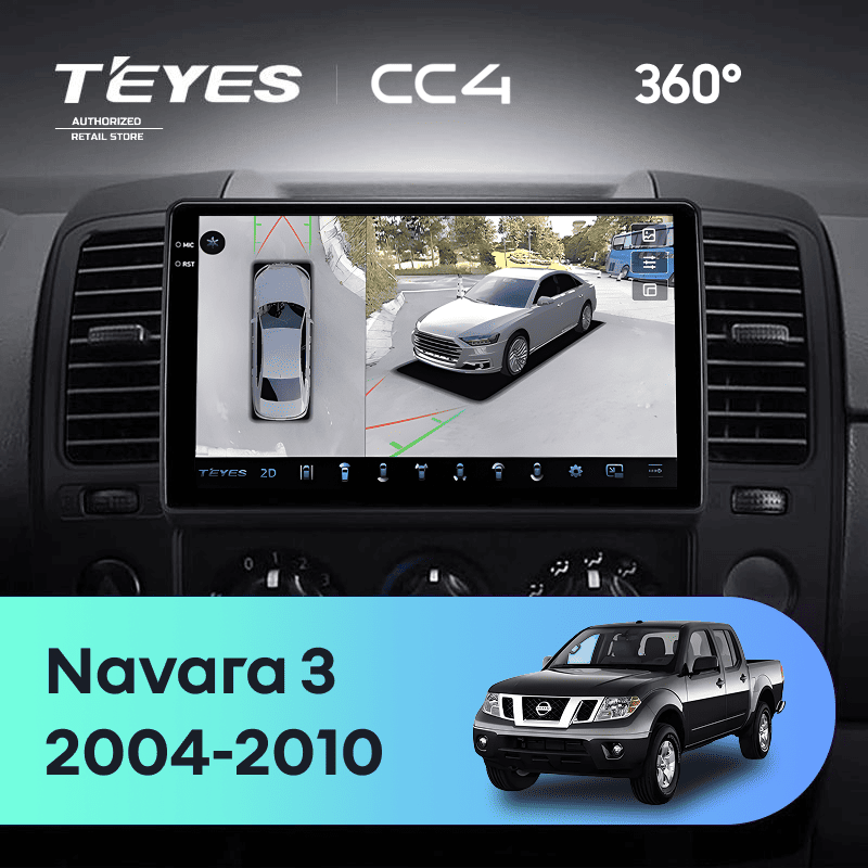 Штатная магнитола Teyes CC4 360 6/64 Nissan Navara 3 D40 (2004-2010) F2