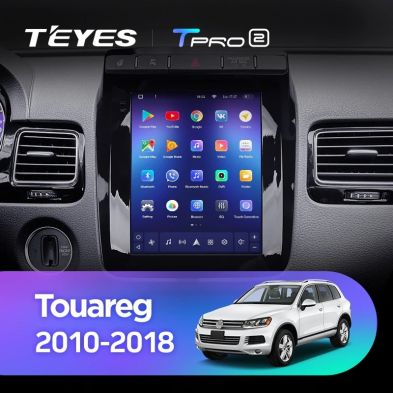 Штатная магнитола Tesla style Teyes TPRO 2 4/32 Volkswagen Touareg FL NF (2010-2018) Тип-A