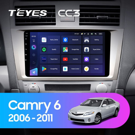 Штатная магнитола Teyes CC3 6/128 Toyota Camry 6 XV 40 50 (2006-2011) F1