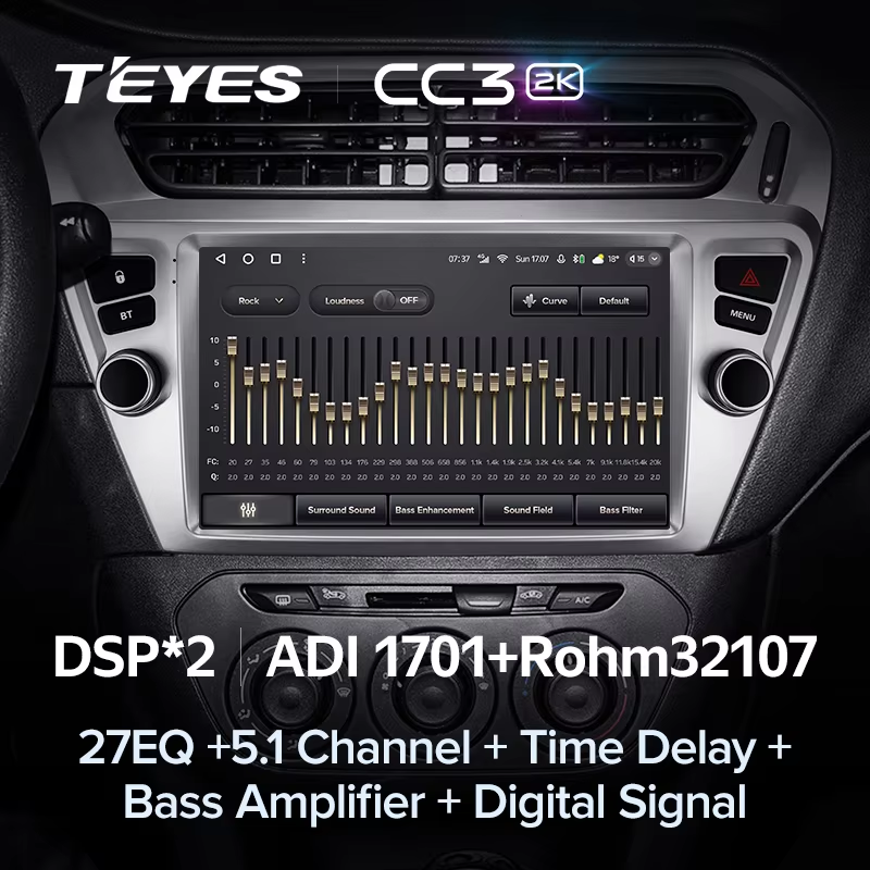 Штатная магнитола Teyes CC3 2K 6/128 Citroen C-Elysee (2012-2016) F1