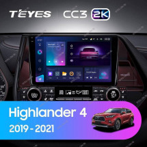 Штатная магнитола Teyes CC3 2K 360 6/128 Toyota Highlander 4 XU70 (2019-2021)