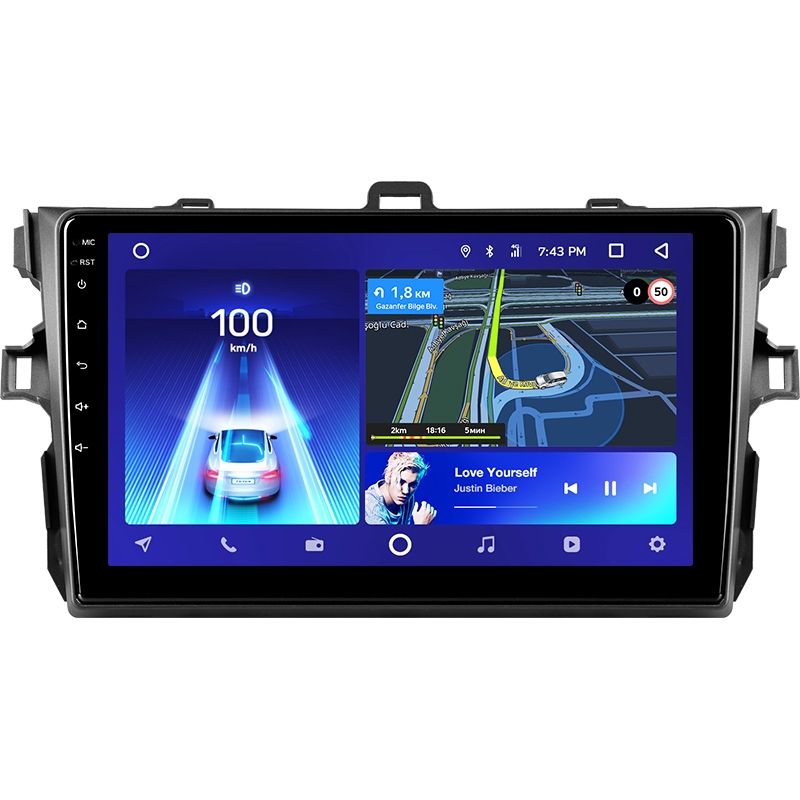 Переходная рамка Toyota Corolla 10 E140 E150 (2006-2013) Тип-B (9&quot;)