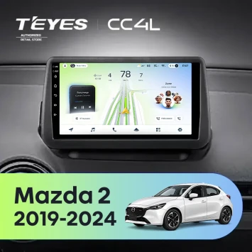 Штатная магнитола Teyes CC4L 6/64 с DTS Mazda 2 DJ (2019-2024) (0din)
