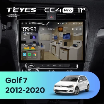 Штатная магнитола Teyes CC4 Pro 12/256 Volkswagen Golf 7 MK7 (2012-2020) F2 (11")