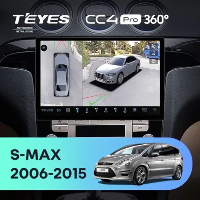 Штатная магнитола Teyes CC4 Pro 360 12/256 Ford S-MAX 1 (2006-2015) F1 (11")