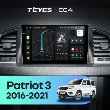 Штатная магнитола Teyes CC4 8/128 UAZ Patriot 3 (2016-2021) F2