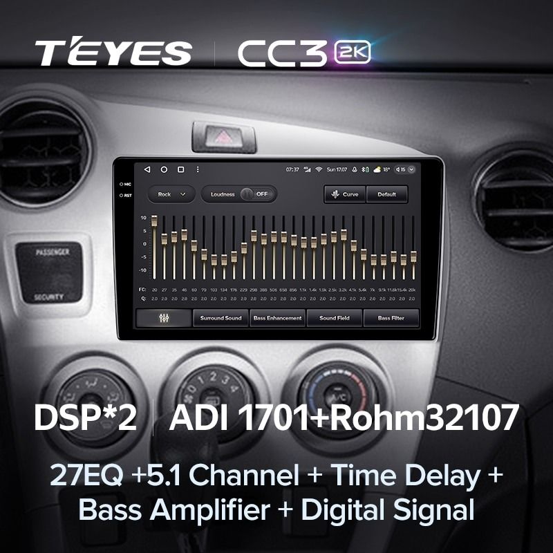 Штатная магнитола Teyes CC3 2K 360 6/128 Toyota Matrix 2 E140 (2008-2014)