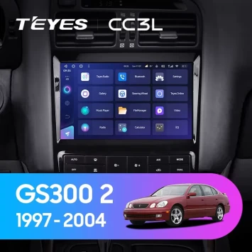 Штатная магнитола Teyes CC3L 4/32 Lexus GS300 2 S160 (1997-2004) Тип-B