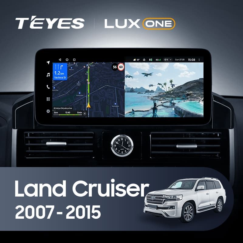 Штатная магнитола Teyes LUX ONE 4/32 Toyota Land Cruiser 200 (2007-2015) Тип-D
