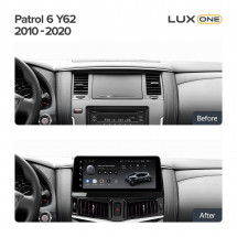 Установочный комплект Teyes LUX ONE (12,3) для Nissan Patrol 6 Y62 2010-2020