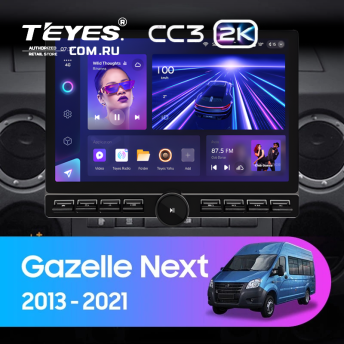 Штатная магнитола Teyes CC3 2K 6/128 для GAZ Gazelle Next (2013-2021) F3 (13&quot; с кнопками)