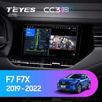 Штатная магнитола Teyes CC3 2K 4/64 Haval F7 F7X (2019-2022)
