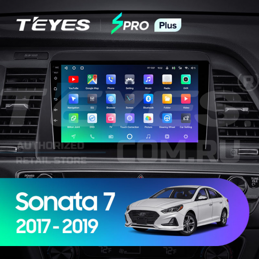 Штатная магнитола Teyes CC2 Plus 4/32 Hyundai Sonata 7 LF (2017-2019) — 