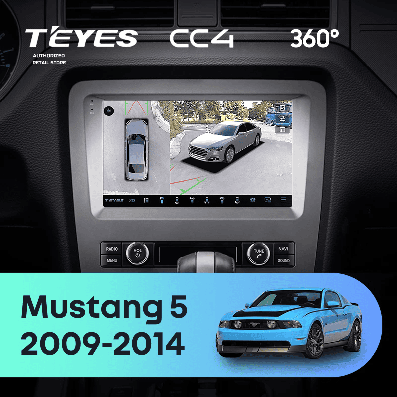 Штатная магнитола Teyes CC4 360 6/64 Ford Mustang 5 S-197 (2009-2014) F2