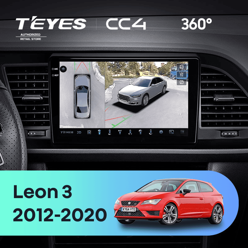 Штатная магнитола Teyes CC4 360 6/64 Seat Leon 3 (2012-2020) F3